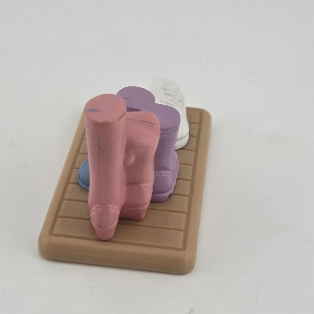 Fisher Price Loving Family Dollhouse Shoe Boot Mat For Mudroom Boots Shoes